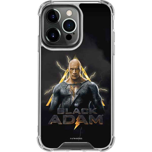DC Comics Black Adam Movie Art Charcater iPhone 15 Pro Clear Case